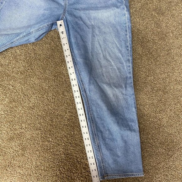 American Eagle Outfitters Mom Jeans Women's 14 Blue Cotton High Rise Distressed - Picture 12 of 14